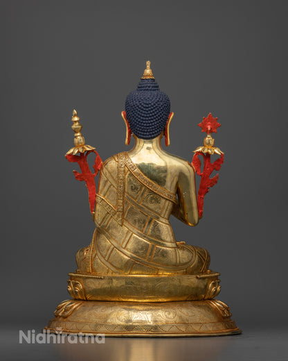 Seated Maitreya Buddha: Spiritual Statue for Meditation and Peace