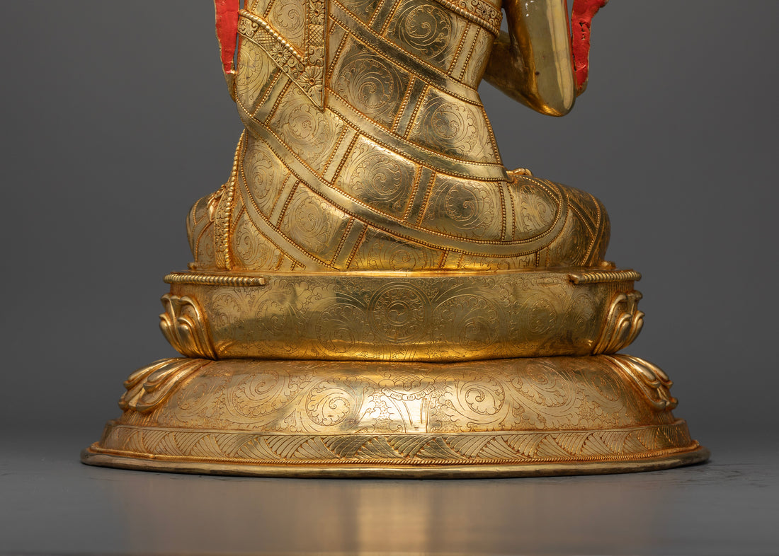 Seated Maitreya Buddha: Spiritual Statue for Meditation and Peace