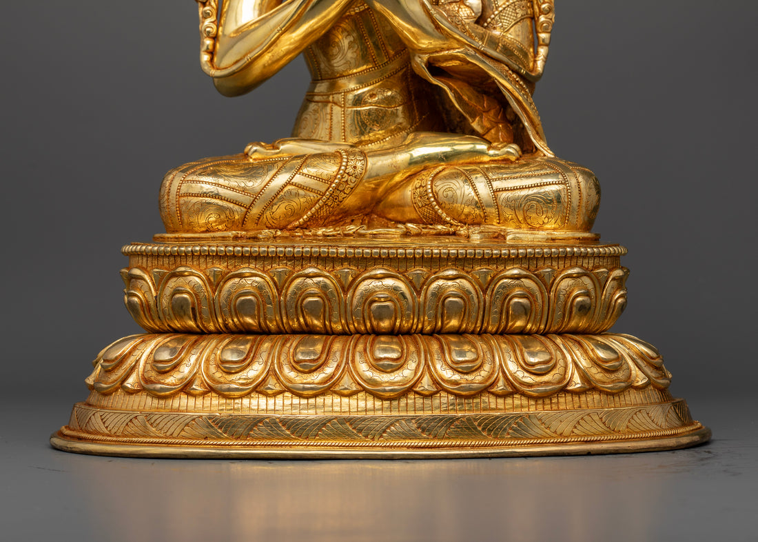 Seated Maitreya Buddha: Spiritual Statue for Meditation and Peace