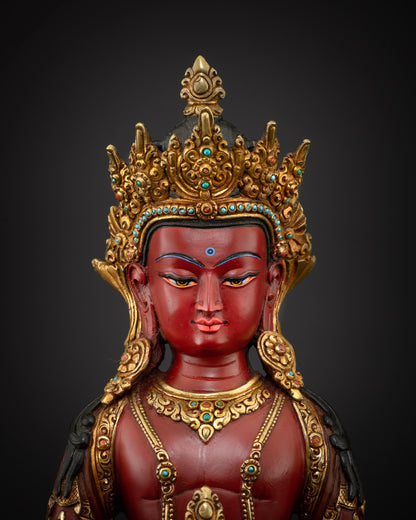 The Lifegiver: Red Amitayus, Deity of Infinite Vitality