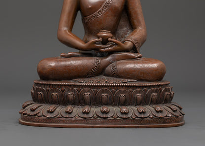 Amitabha Buddha Statue | Handmade Oxidized Copper Art