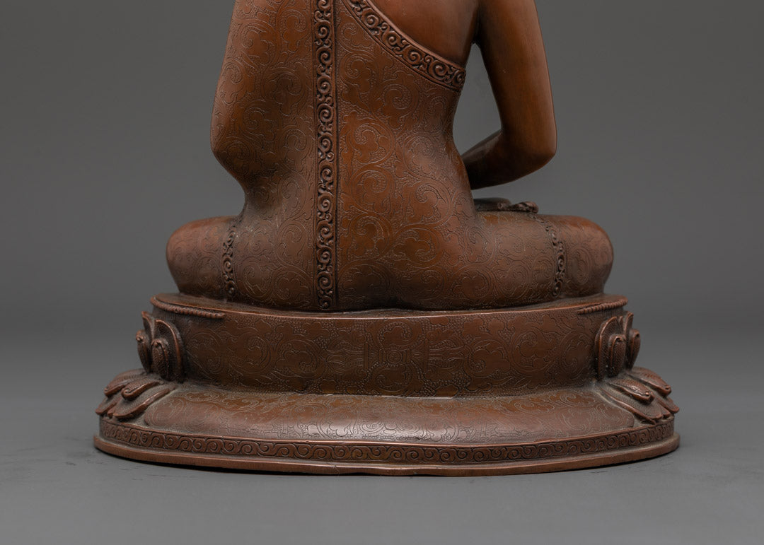 Amitabha Buddha Statue | Handmade Oxidized Copper Art