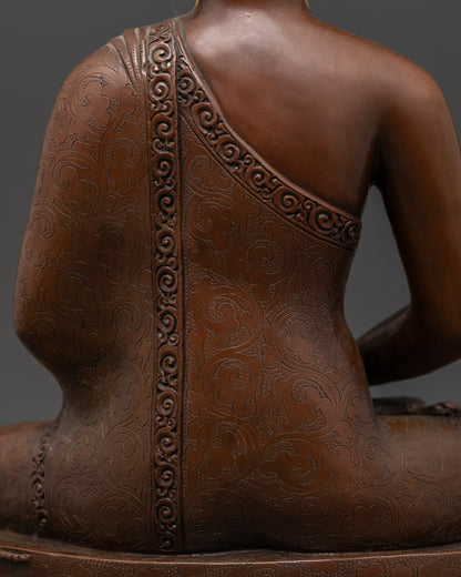 Amitabha Buddha Statue | Handmade Oxidized Copper Art