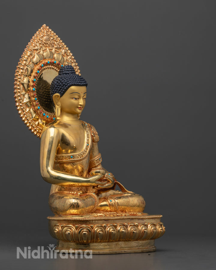 Amitabha Buddha Statue | 24K Gold Gilded for Meditation