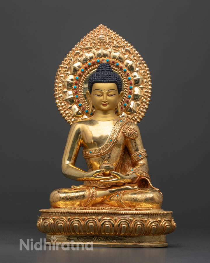 Amitabha Buddha Statue | 24K Gold Gilded for Meditation