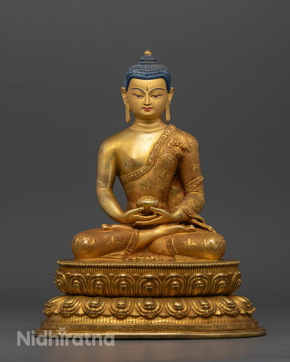 Amitabha Buddha Statue | Handcrafted Art in Copper