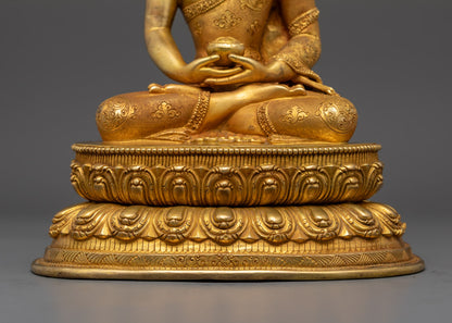 Amitabha Buddha Statue | Handcrafted Art in Copper