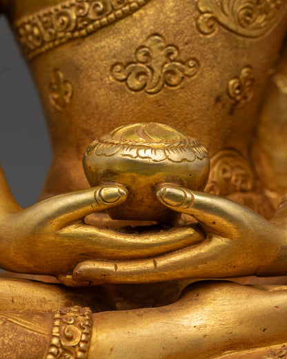 Amitabha Buddha Statue | Handcrafted Art in Copper