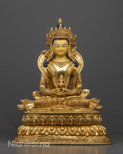 Meditation Statue of Tsepame Amitayus Buddha of Long life deity