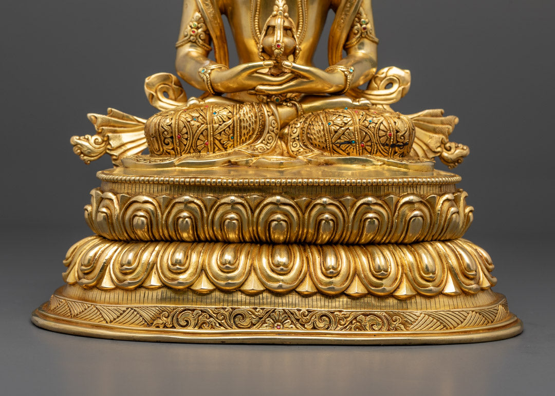 Meditation Statue of Tsepame Amitayus Buddha of Long life deity