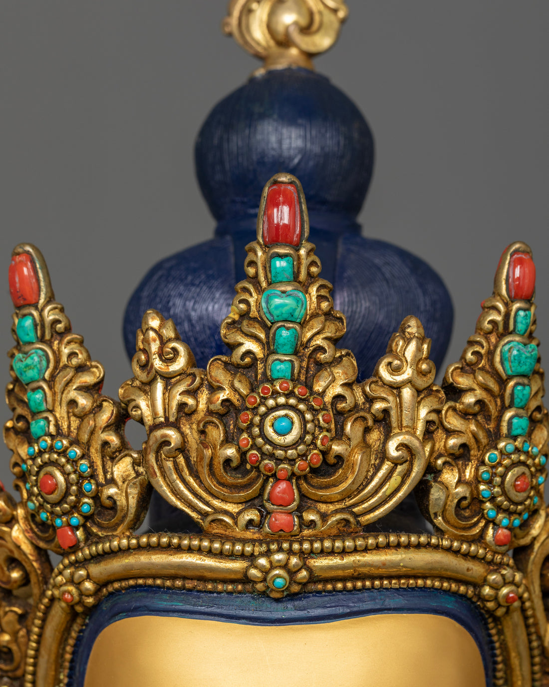 Crowned Amitayus Buddha Statue for Health and Long Life Blessings