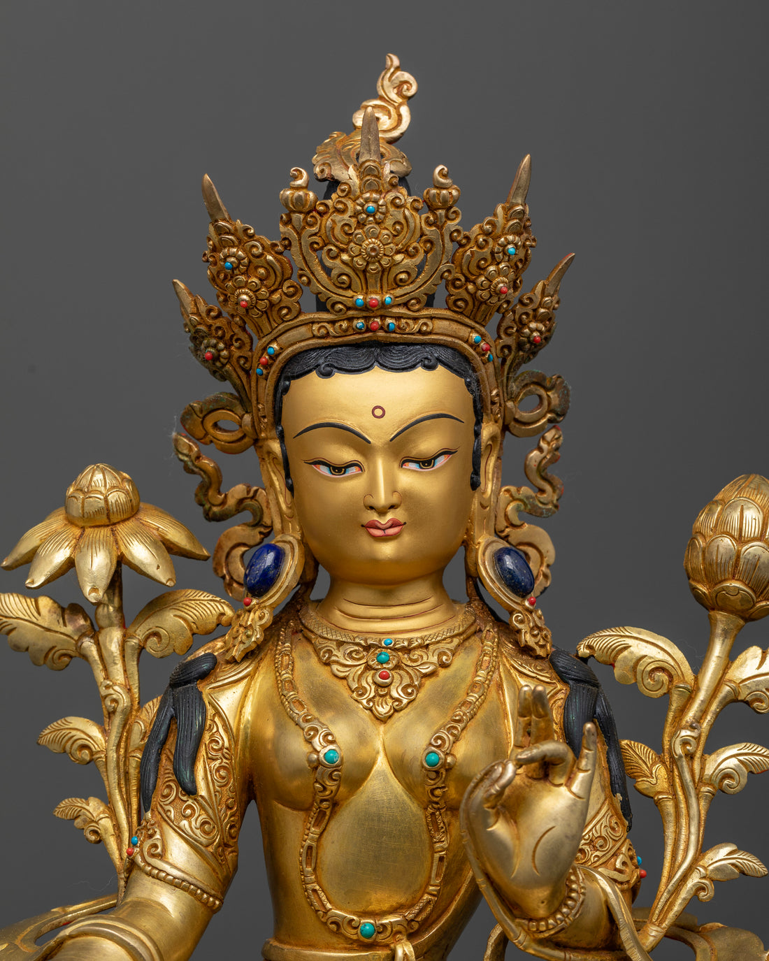 Green Tara (Tara Devi) Sculpture: Invoke Divine Compassion