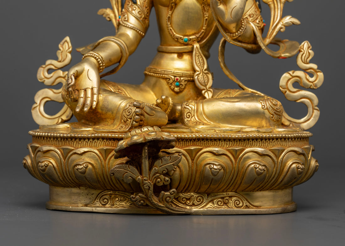 Green Tara (Tara Devi) Sculpture: Invoke Divine Compassion