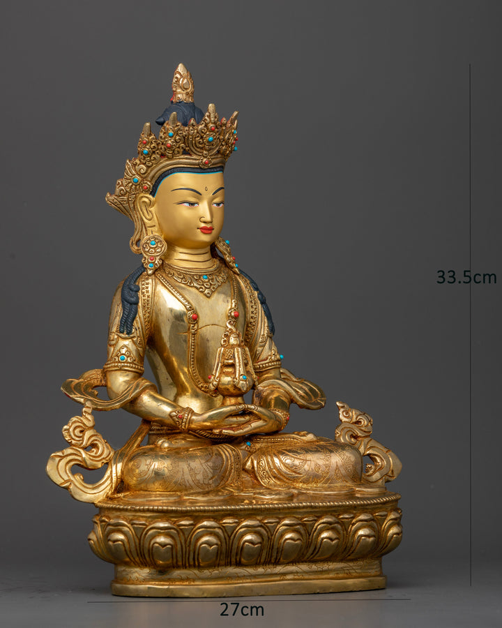 Embrace Eternal Vitality: Amitayus Buddha Statues for Health and Longevity"