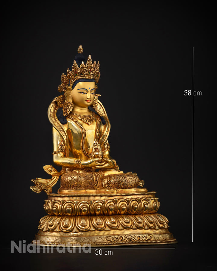 Crowned Amitayus: The Buddha of Infinite Life Statue