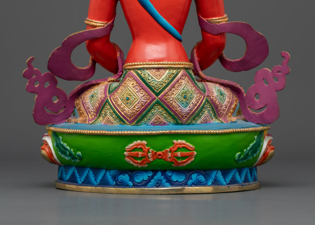 Red Amitayus Statue: Symbol of Longevity and Compassion