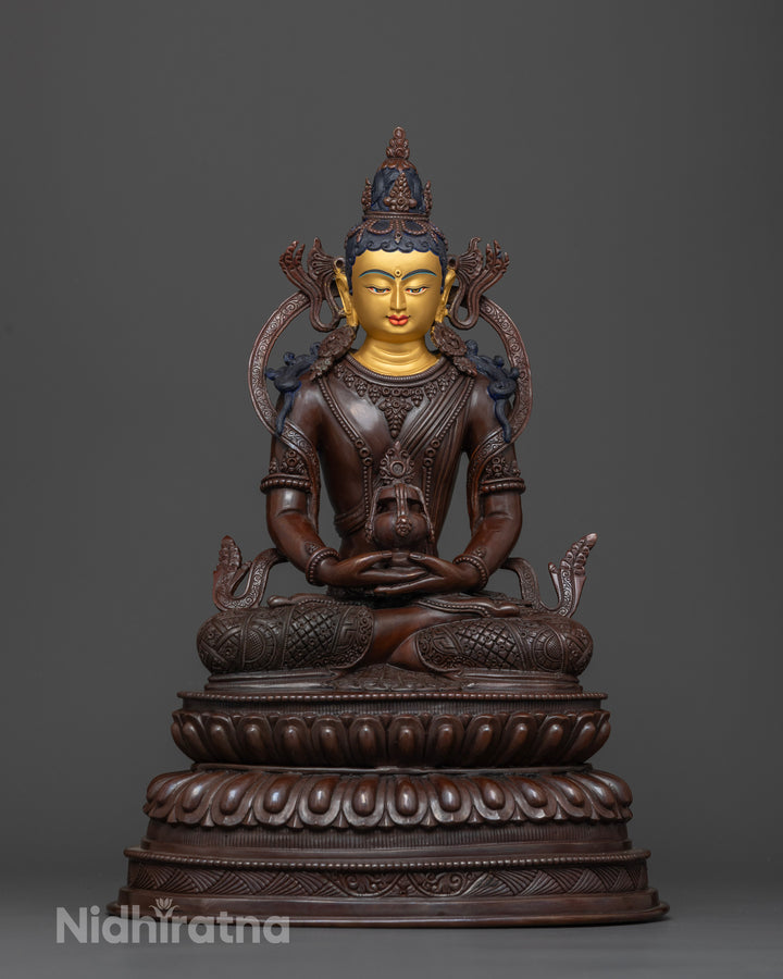 Experience the Serenity of Oxidized Amitayus: Buddha of Infinite Life