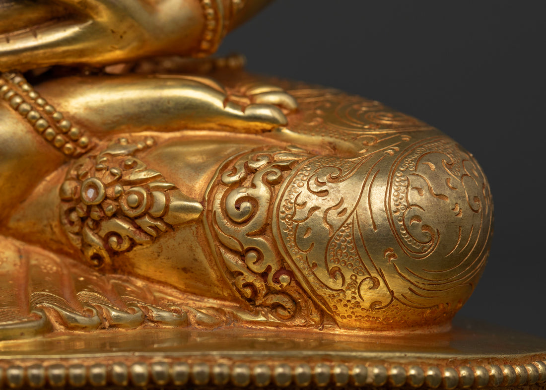 Amitayus Statue: A Blessing for Longevity and Prosperity in Gold