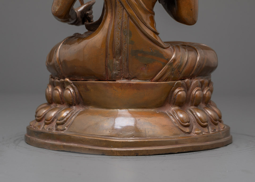 Oxidized Akasagarbha Bodhisattva Statue | Space Treasury Guardian
