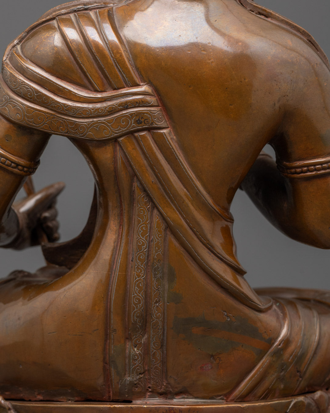 Oxidized Akasagarbha Bodhisattva Statue | Space Treasury Guardian