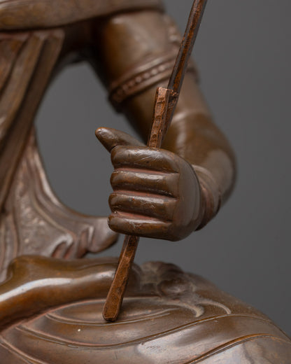Oxidized Akasagarbha Bodhisattva Statue | Space Treasury Guardian