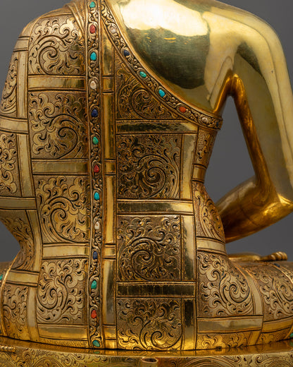 Nepalese Crafted Amitabha Buddha Statue