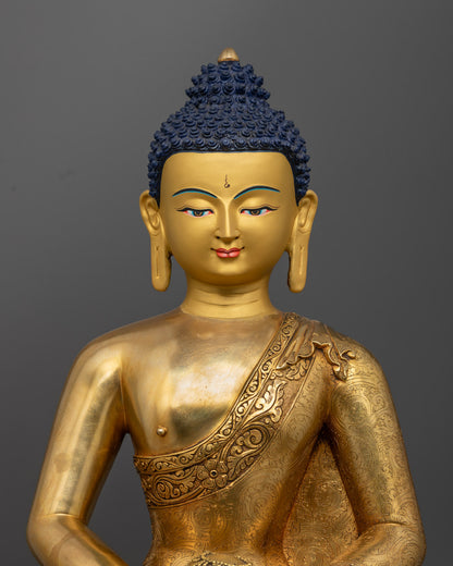 Amitabha Buddha Statue – Handcrafted in Nepal from Premium Copper – Sacred Buddhist Sculpture of Infinite Light & Pure Land Blessings