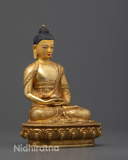 Authentic Tibetan Amitabha Buddha Statue | Buddhist Deity of Pure Land