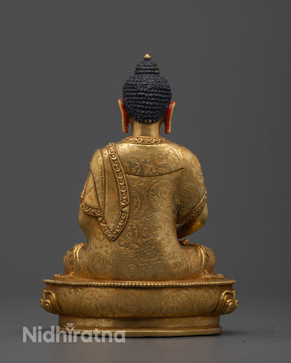 Authentic Tibetan Amitabha Buddha Statue | Buddhist Deity of Pure Land