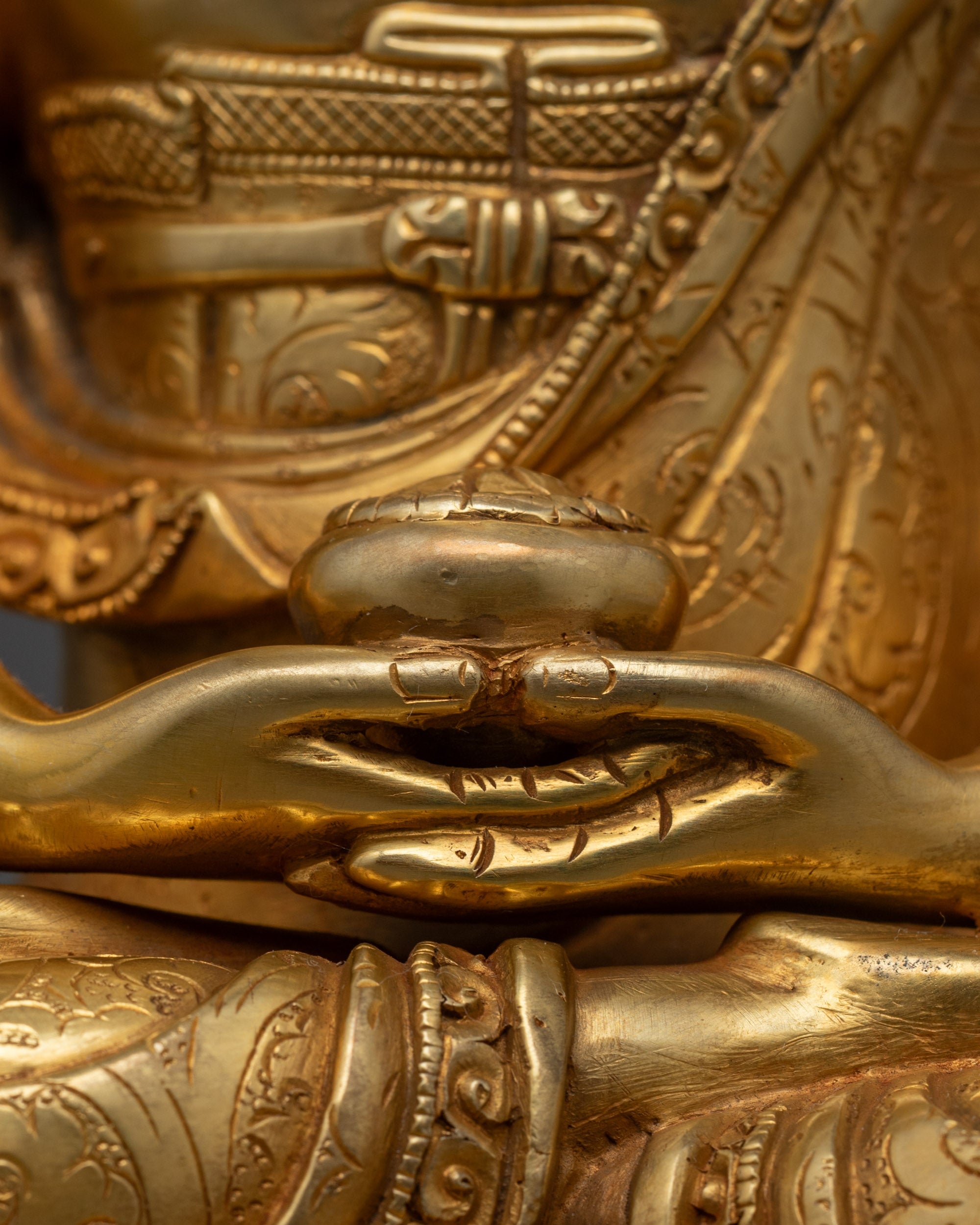 Authentic Tibetan Amitabha Buddha Statue | Buddhist Deity of Pure Land