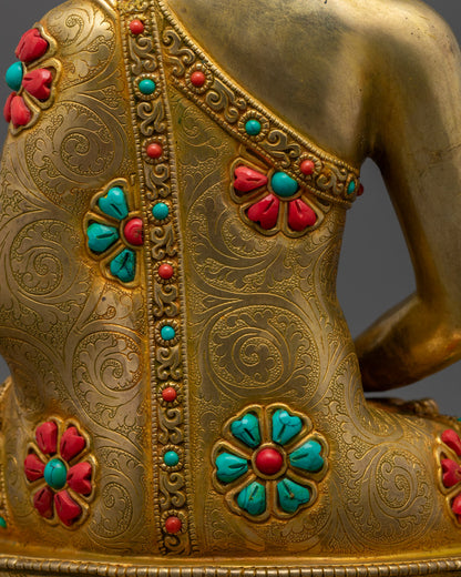 Amitabha Buddha Statue for Enlightenment Path | Handmade Tibetan Art
