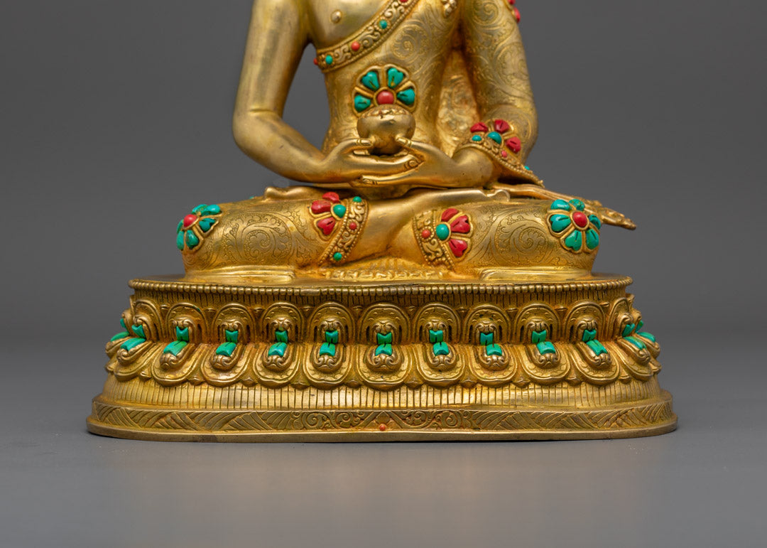 Amitabha Buddha Statue for Enlightenment Path | Handmade Tibetan Art