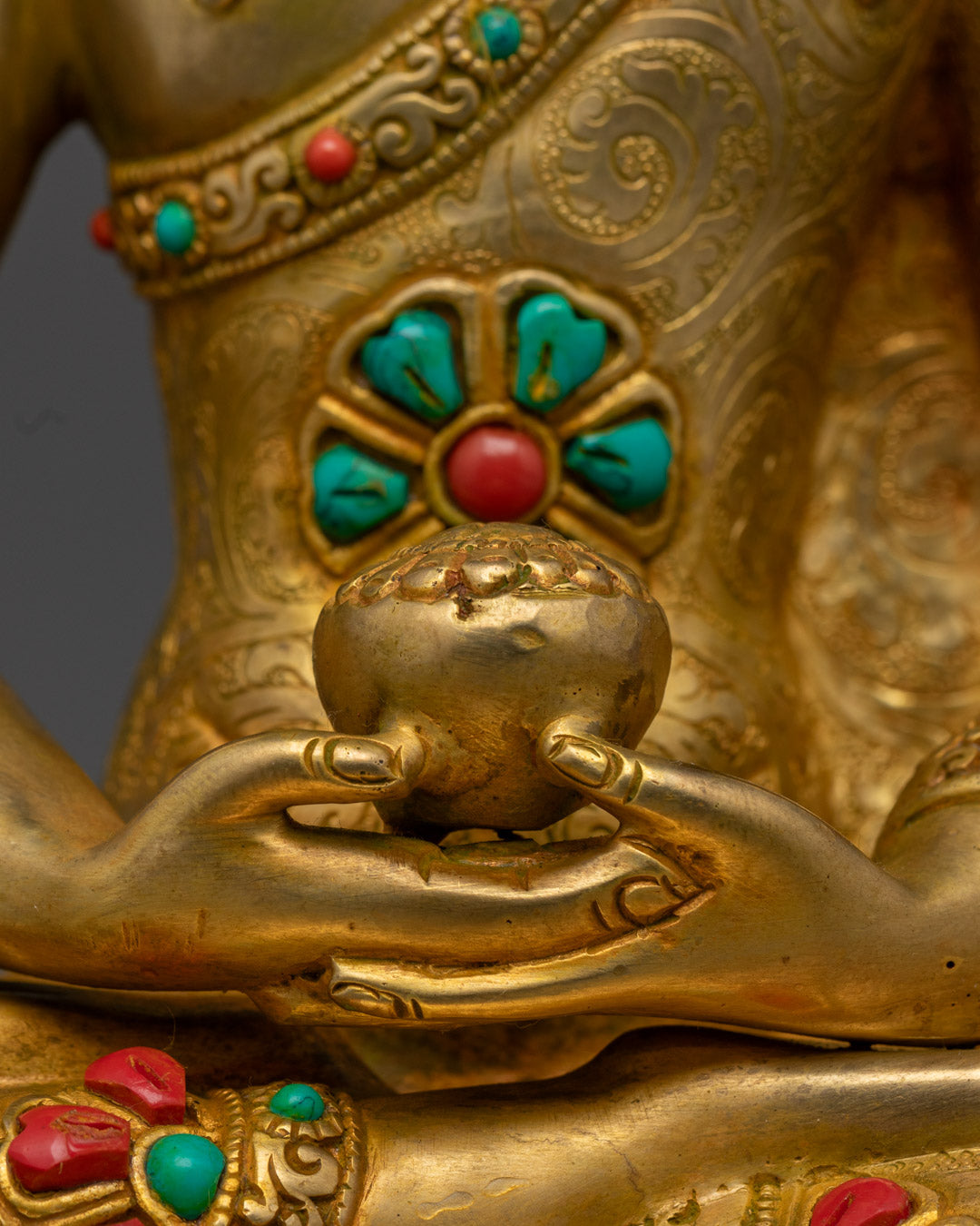 Amitabha Buddha Statue for Enlightenment Path | Handmade Tibetan Art