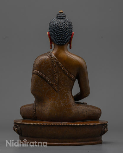 Nepalese Oxidized Amitabha Buddha Statue