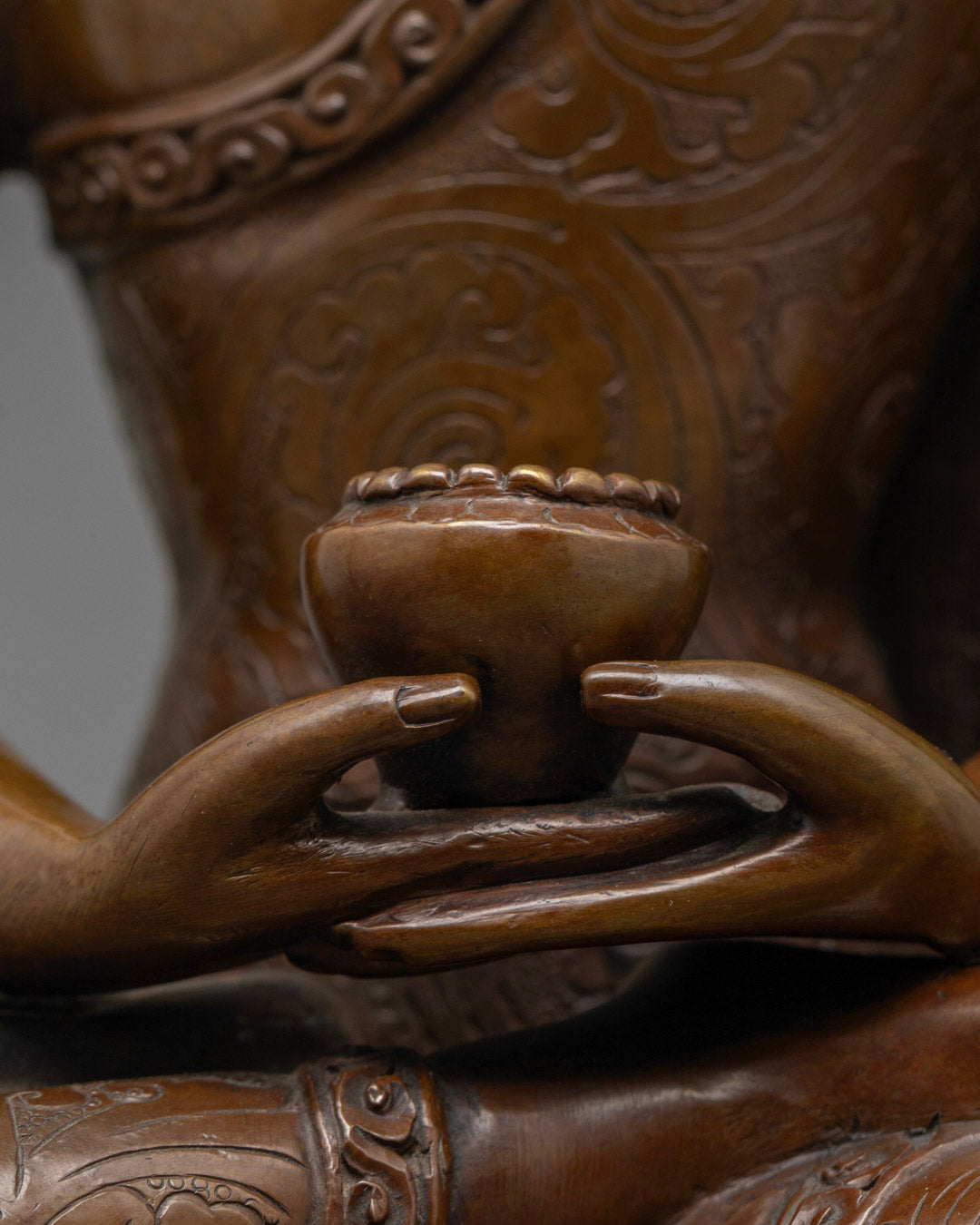 Nepalese Oxidized Amitabha Buddha Statue
