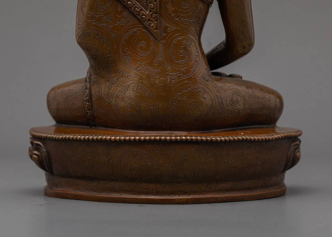 Nepalese Oxidized Amitabha Buddha Statue