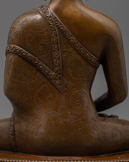 Nepalese Oxidized Amitabha Buddha Statue