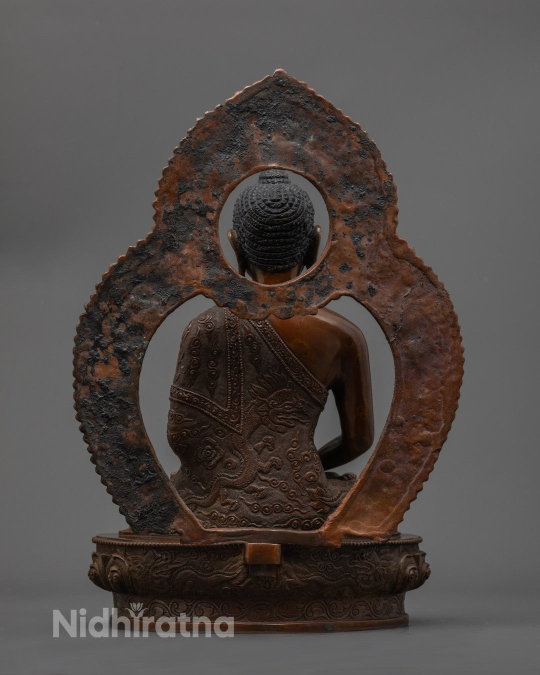 Tibetan Oxidized Amitabha Buddha Statue | Unique Handmade Buddhist Art
