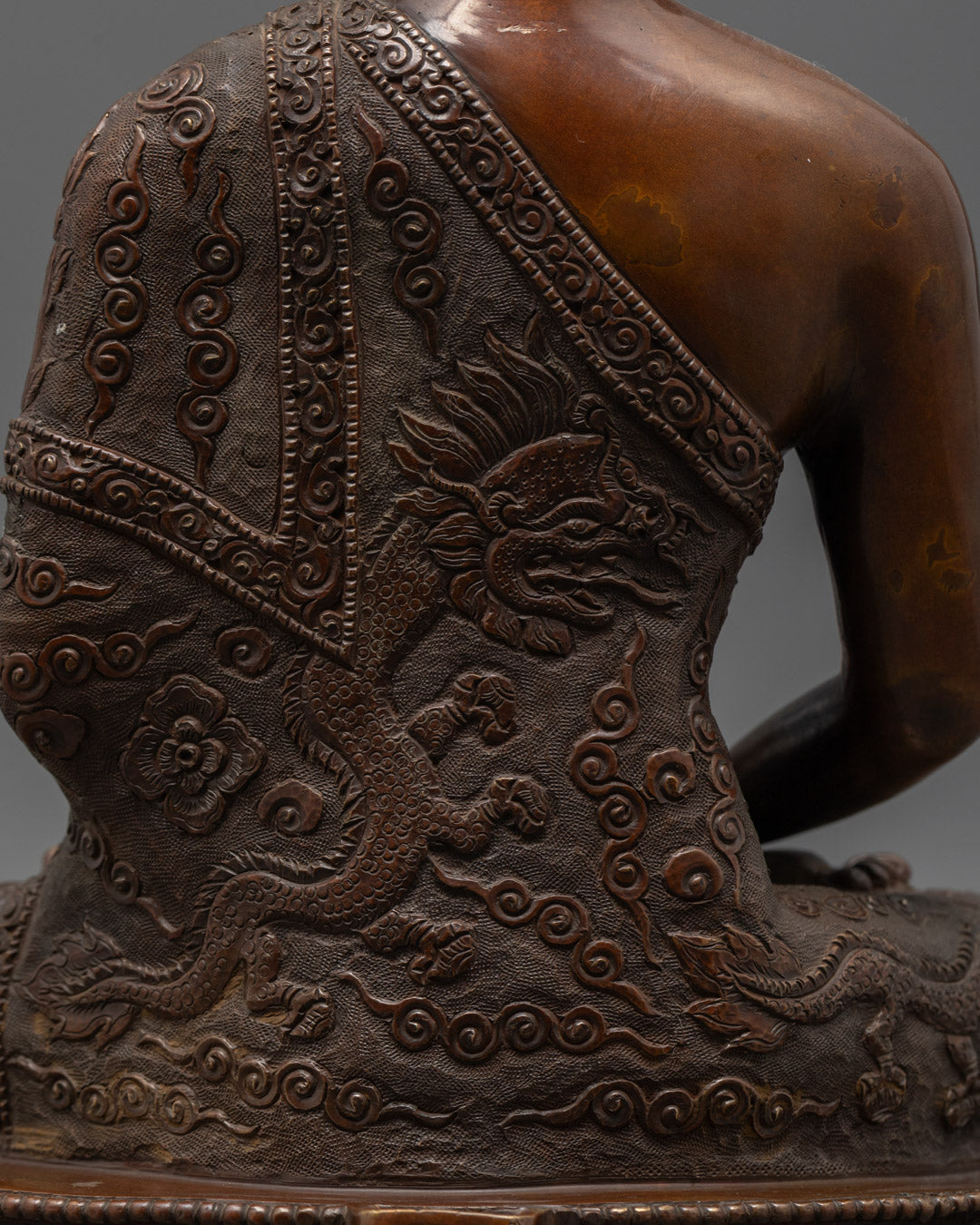 Tibetan Oxidized Amitabha Buddha Statue | Unique Handmade Buddhist Art