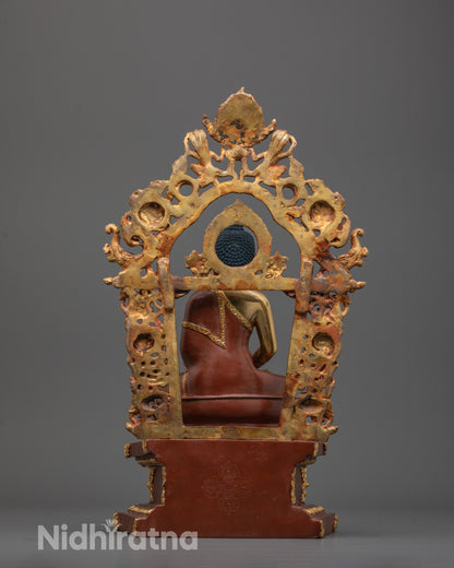 Hand-Carved Amitabha Buddha Statue | Nepalese Buddhist Decor