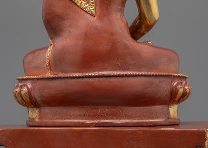 Hand-Carved Amitabha Buddha Statue | Nepalese Buddhist Decor
