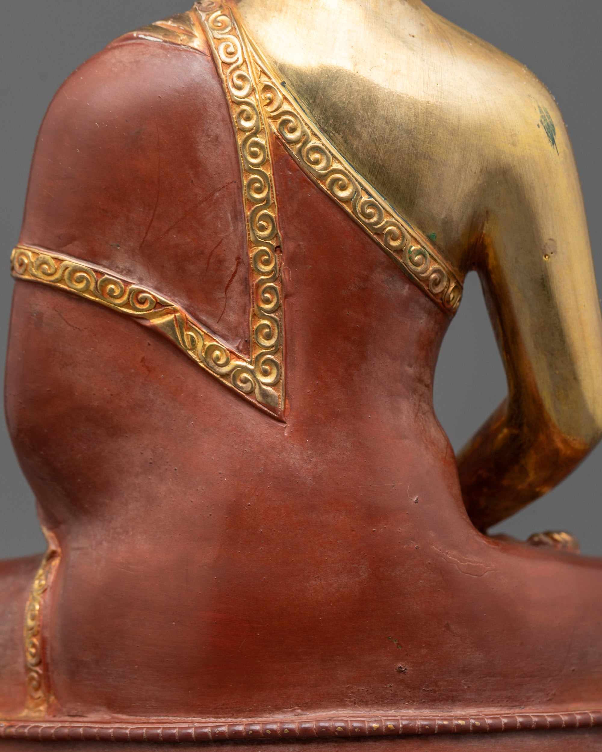 Hand-Carved Amitabha Buddha Statue | Nepalese Buddhist Decor