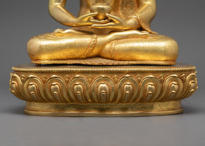Handcrafted Amitabha Buddha Statue | Tibetan Sculpture