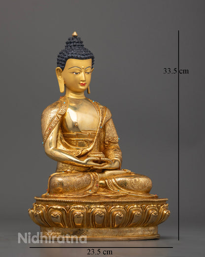 Amitabha Buddha Statue | Handmade Tibetan Buddhist Art