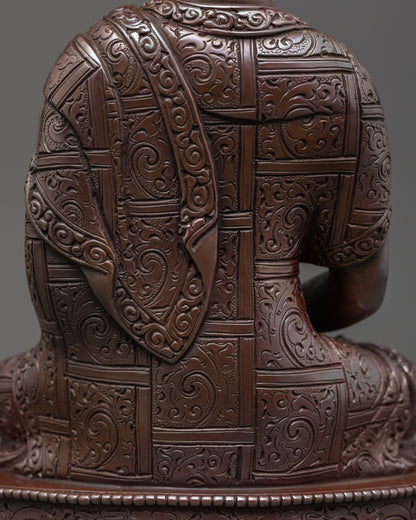 Oxidized Amitabha Buddha Statue | Sacred Buddha for Meditation Space