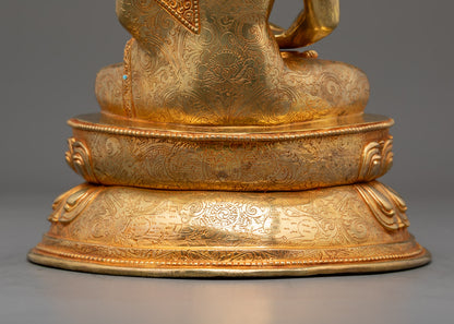 Nepalese Amitabha Buddha Statue | Traditional Lost Wax Method