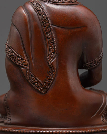 Buy Oxidized Copper Amida Buddha Sculpture