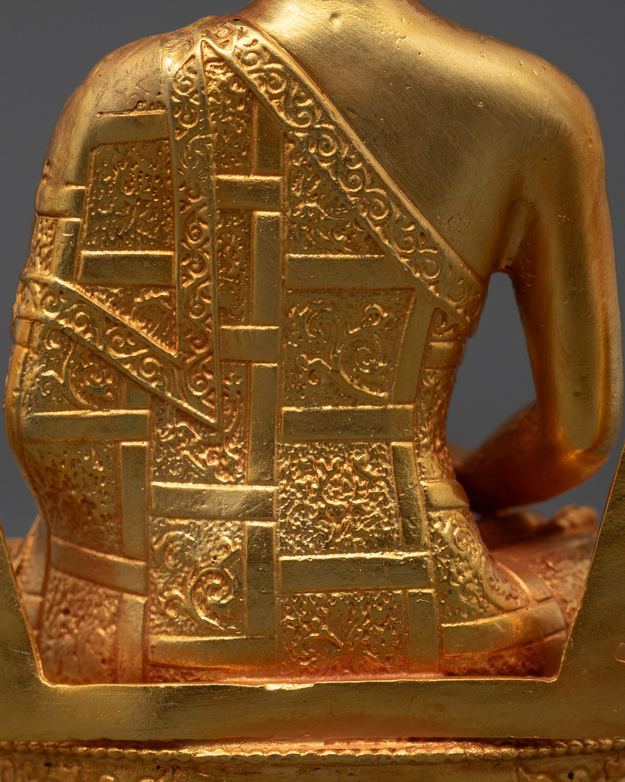 Nepalese Amitabha Buddha Statue | Machine-Made Copper Figure