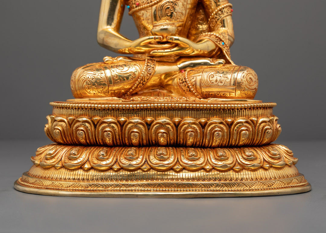 Amitabha Buddha Statue | Nepalese Handmade with 24K Gold