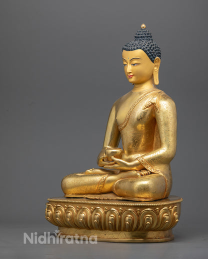 Handcrafted Amitabha Buddha Statue | Tibetan Sculpture